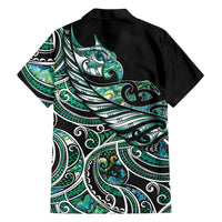 Maori Matariki - Manaia Family Matching Summer Maxi Dress and Hawaiian Shirt Emerald Paua Shell LT7 - Polynesian Pride