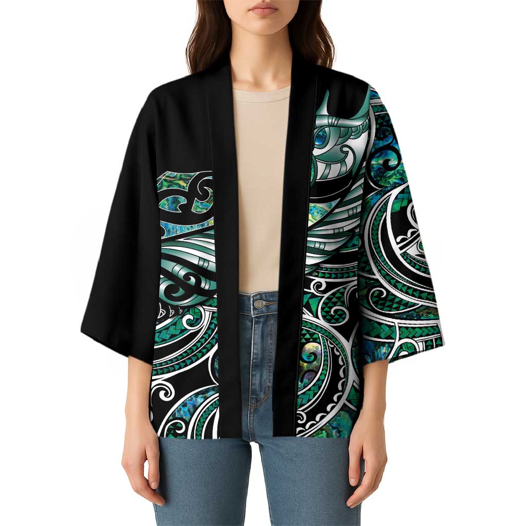 Maori Matariki - Manaia Kimono Emerald Paua Shell