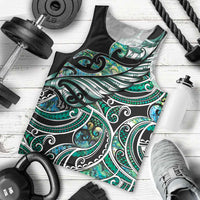 Maori Matariki - Manaia Men Tank Top Emerald Paua Shell