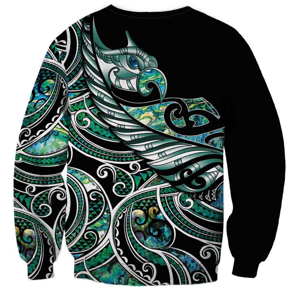 Maori Matariki - Manaia Sweatshirt Emerald Paua Shell