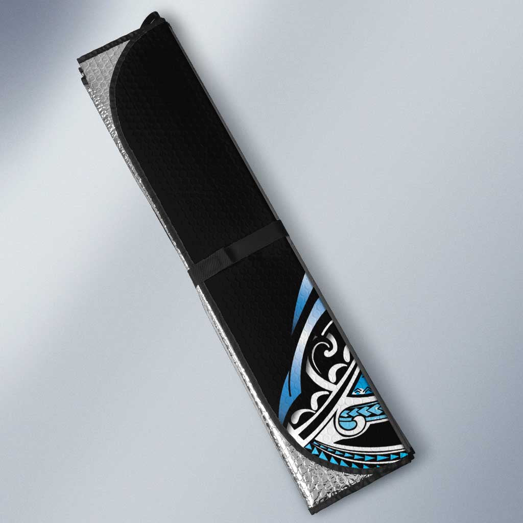 Maori Matariki - Manaia Auto Sun Shade Galaxy Blue Paua Shell