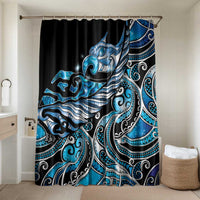 Maori Matariki - Manaia Bathroom Set Galaxy Blue Paua Shell