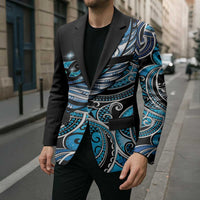 Maori Matariki - Manaia Blazer Galaxy Blue Paua Shell