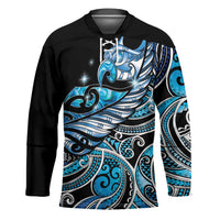 Maori Matariki - Manaia Hockey Jersey Galaxy Blue Paua Shell