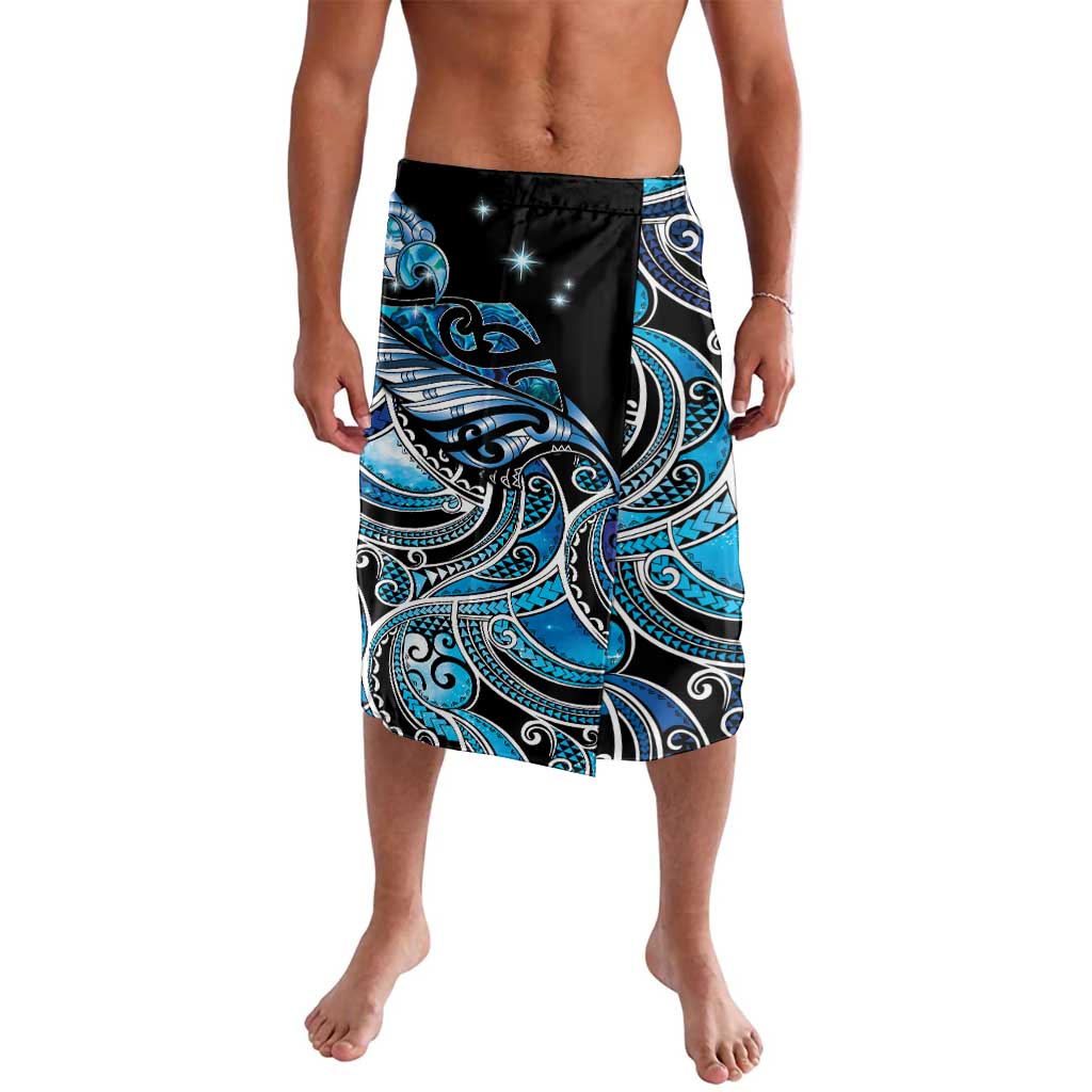 Maori Matariki - Manaia Lavalava Galaxy Blue Paua Shell
