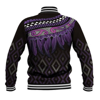 Aotearoa Maori Ngati Porou Iwi Baseball Jacket Korowai Tukutuku Kaokao Motifs LT7 - Polynesian Pride
