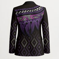 Aotearoa Maori Ngati Porou Iwi Blazer Korowai Tukutuku Kaokao Motifs LT7 - Polynesian Pride