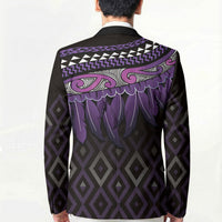 Aotearoa Maori Ngati Porou Iwi Blazer Korowai Tukutuku Kaokao Motifs LT7 - Polynesian Pride