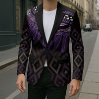Aotearoa Maori Ngati Porou Iwi Blazer Korowai Tukutuku Kaokao Motifs LT7 - Polynesian Pride