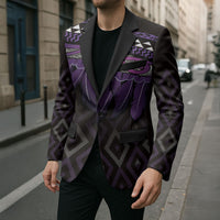 Aotearoa Maori Ngati Porou Iwi Blazer Korowai Tukutuku Kaokao Motifs LT7 - Polynesian Pride
