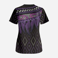 Aotearoa Maori Ngati Porou Iwi Scrub Top Korowai Tukutuku Kaokao Motifs LT7 - Polynesian Pride