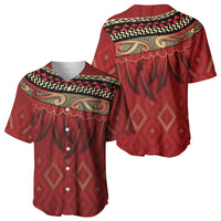 Aotearoa Maori Waikato Tainui Iwi Baseball Jersey Korowai Tukutuku Kaokao Motifs LT7 - Polynesian Pride