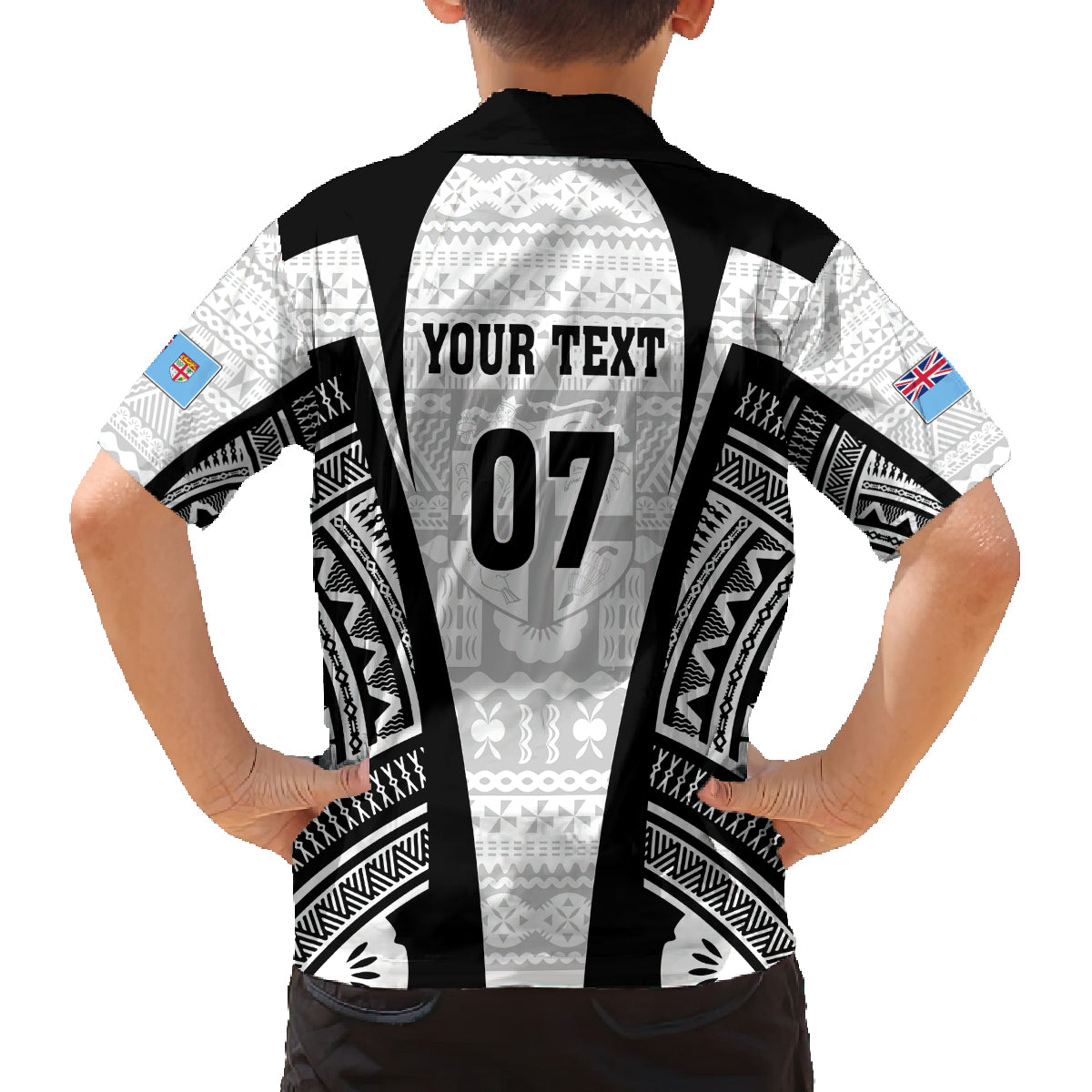 Personalised Fiji Rugby Family Matching Summer Maxi Dress and Hawaiian Shirt 2023 World Cup History Makers - White Ver LT7 - Polynesian Pride