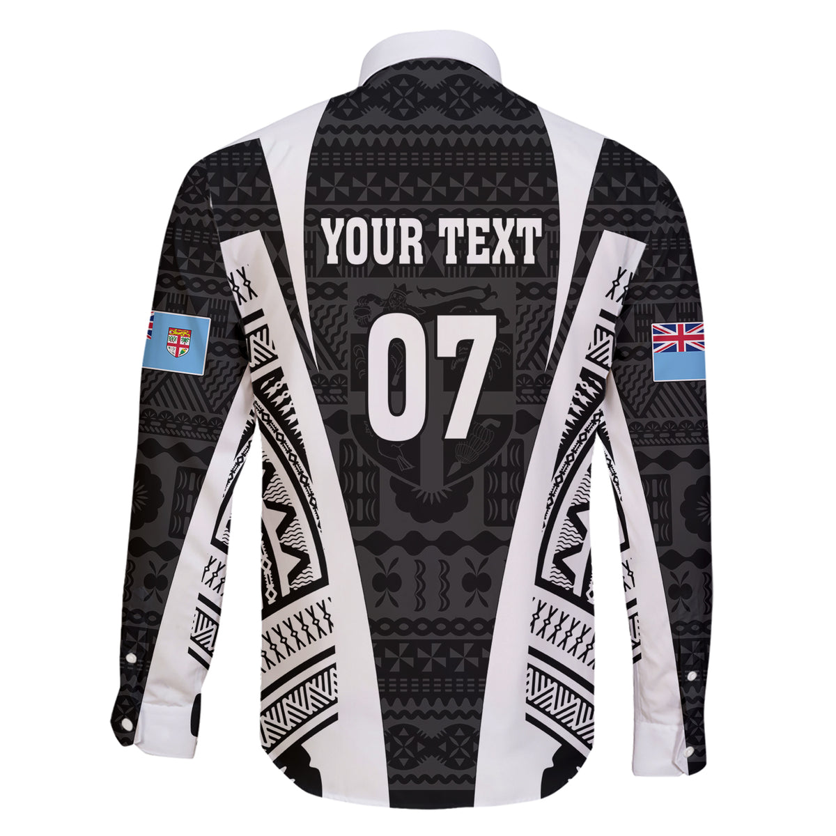 Personalised Fiji Rugby Family Matching Short Sleeve Bodycon Dress and Hawaiian Shirt 2023 World Cup History Makers - Black Ver LT7 - Polynesian Pride