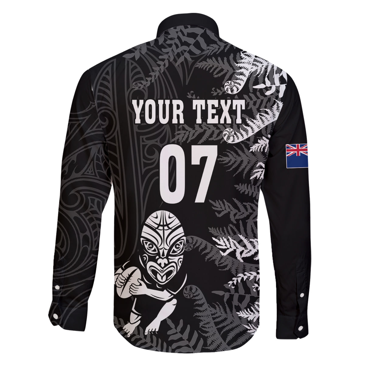 Personalised New Zealand Rugby Family Matching Off Shoulder Maxi Dress and Hawaiian Shirt Silver Fern Basic 2023 World Cup LT7 - Polynesian Pride