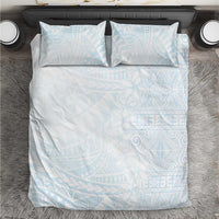 White Sunday Bedding Set Plumeria Tatau Mix Tapa LT7 White - Polynesian Pride