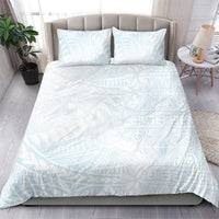 White Sunday Bedding Set Plumeria Tatau Mix Tapa LT7 - Polynesian Pride