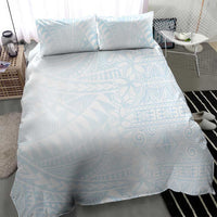 White Sunday Bedding Set Plumeria Tatau Mix Tapa LT7 - Polynesian Pride