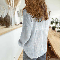 White Sunday Women Casual Shirt Plumeria Tatau Mix Tapa LT7 - Polynesian Pride