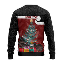 Personalised New Zealand Maori Christmas Ugly Christmas Sweater Xmas Fern Mix Kowhawhai LT7 - Polynesian Pride
