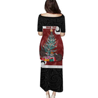 Personalised New Zealand Maori Christmas Puletasi Xmas Fern Mix Kowhawhai LT7 - Polynesian Pride