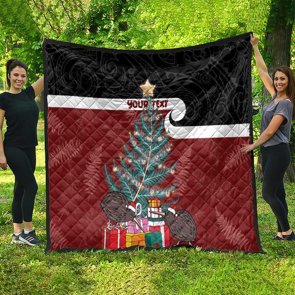 Personalised New Zealand Maori Christmas Quilt Xmas Fern Mix Kowhawhai LT7 - Polynesian Pride