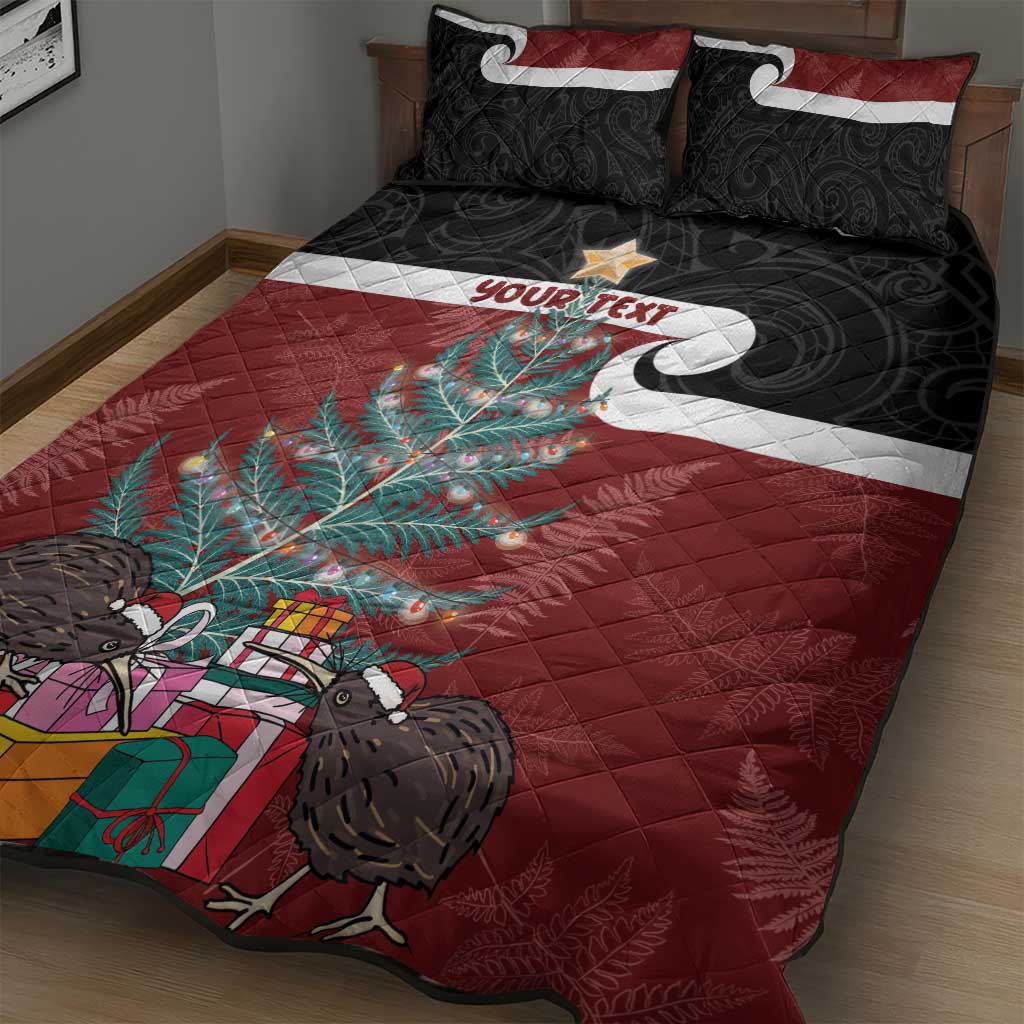 Personalised New Zealand Maori Christmas Quilt Bed Set Xmas Fern Mix Kowhawhai LT7 - Polynesian Pride
