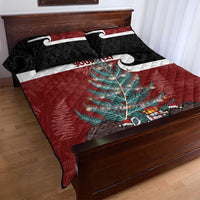 Personalised New Zealand Maori Christmas Quilt Bed Set Xmas Fern Mix Kowhawhai LT7 - Polynesian Pride