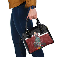 Personalised New Zealand Maori Christmas Shoulder Handbag Xmas Fern Mix Kowhawhai LT7 - Polynesian Pride