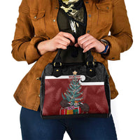 Personalised New Zealand Maori Christmas Shoulder Handbag Xmas Fern Mix Kowhawhai LT7 - Polynesian Pride