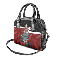 Personalised New Zealand Maori Christmas Shoulder Handbag Xmas Fern Mix Kowhawhai LT7 - Polynesian Pride