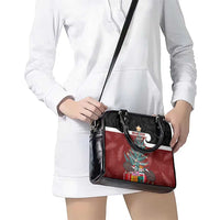 Personalised New Zealand Maori Christmas Shoulder Handbag Xmas Fern Mix Kowhawhai LT7 - Polynesian Pride