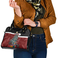 Personalised New Zealand Maori Christmas Shoulder Handbag Xmas Fern Mix Kowhawhai LT7 - Polynesian Pride