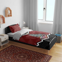 Personalised New Zealand Christmas Bedding Set Xmas Fern and Kiwi Birds LT7 - Polynesian Pride