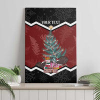 Personalised New Zealand Christmas Canvas Wall Art Xmas Fern and Kiwi Birds LT7 - Polynesian Pride
