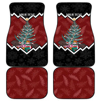 Personalised New Zealand Christmas Car Mats Xmas Fern and Kiwi Birds LT7 - Polynesian Pride