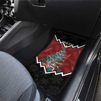 Personalised New Zealand Christmas Car Mats Xmas Fern and Kiwi Birds LT7 - Polynesian Pride