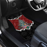 Personalised New Zealand Christmas Car Mats Xmas Fern and Kiwi Birds LT7 - Polynesian Pride
