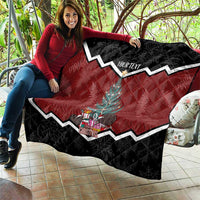 Personalised New Zealand Christmas Quilt Xmas Fern and Kiwi Birds LT7 - Polynesian Pride