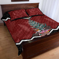 Personalised New Zealand Christmas Quilt Bed Set Xmas Fern and Kiwi Birds LT7 - Polynesian Pride
