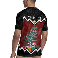 Personalised New Zealand Christmas Rugby Jersey Xmas Fern and Kiwi Birds LT7 - Polynesian Pride