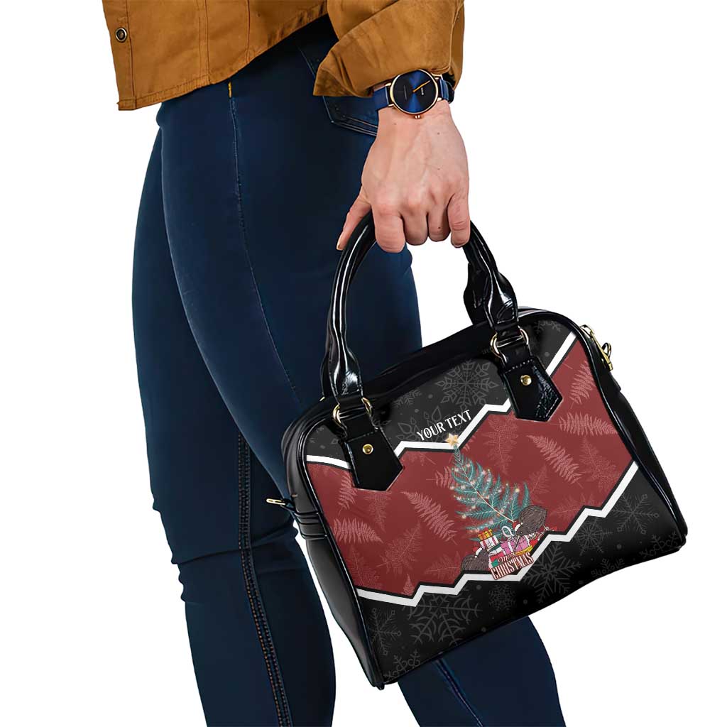 Personalised New Zealand Christmas Shoulder Handbag Xmas Fern and Kiwi Birds LT7 - Polynesian Pride