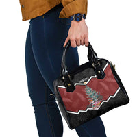 Personalised New Zealand Christmas Shoulder Handbag Xmas Fern and Kiwi Birds LT7 - Polynesian Pride