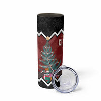 Personalised New Zealand Christmas Skinny Tumbler Xmas Fern and Kiwi Birds LT7 - Polynesian Pride