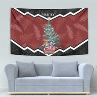 Personalised New Zealand Christmas Tapestry Xmas Fern and Kiwi Birds LT7 - Polynesian Pride