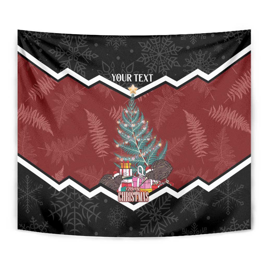 Personalised New Zealand Christmas Tapestry Xmas Fern and Kiwi Birds LT7 - Polynesian Pride