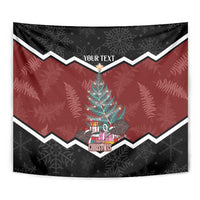 Personalised New Zealand Christmas Tapestry Xmas Fern and Kiwi Birds LT7 - Polynesian Pride