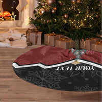 Personalised New Zealand Christmas Tree Skirt Xmas Fern and Kiwi Birds LT7 - Polynesian Pride