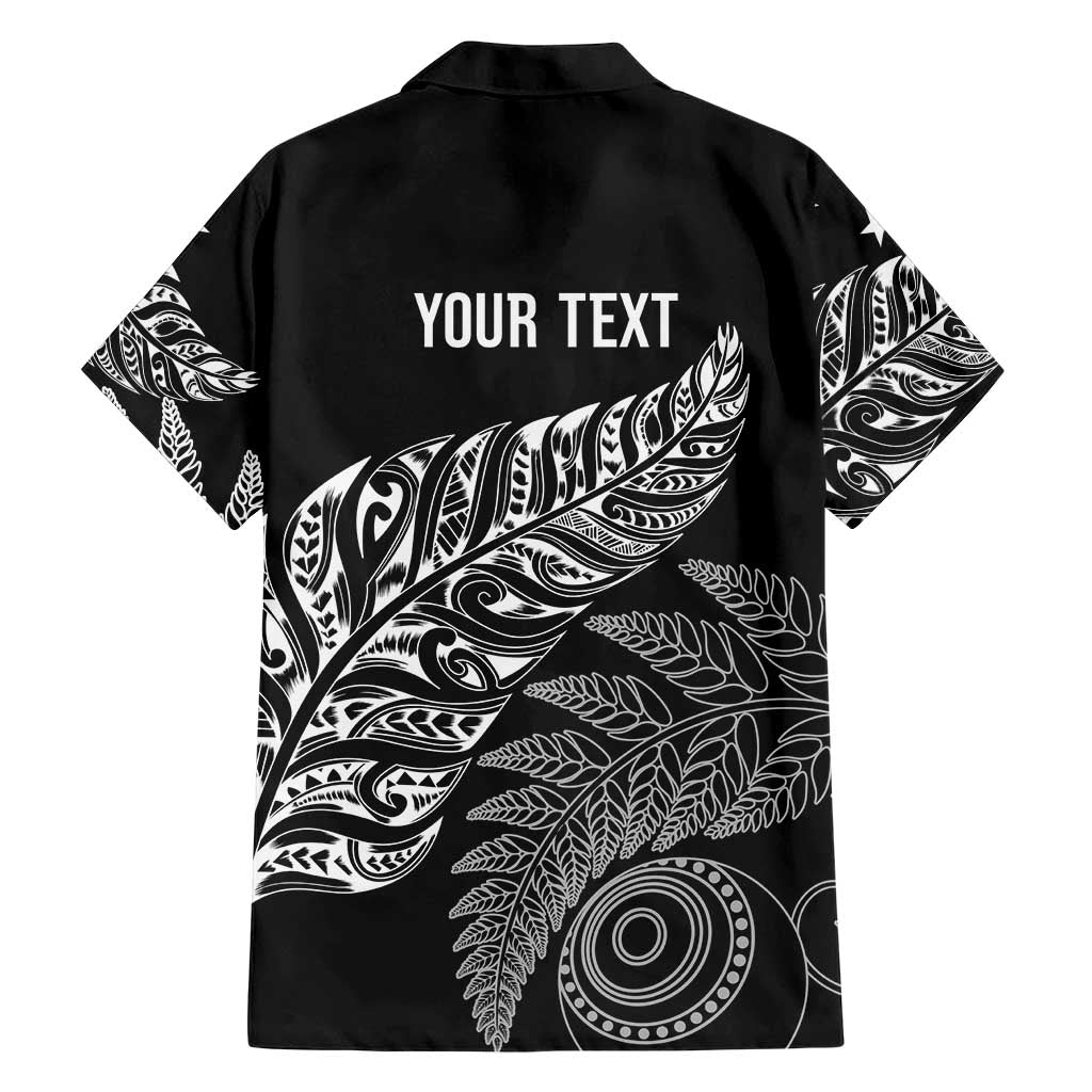 Aotearoa Personalized Lawn Bowls Maori Family Matching Summer Maxi Dress and Hawaiian Shirt New Zealand Black Tribal Silver Fern LT7 - Polynesian Pride