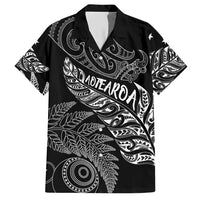 Aotearoa Personalized Lawn Bowls Maori Hawaiian Shirt New Zealand Black Tribal Silver Fern LT7 Black - Polynesian Pride